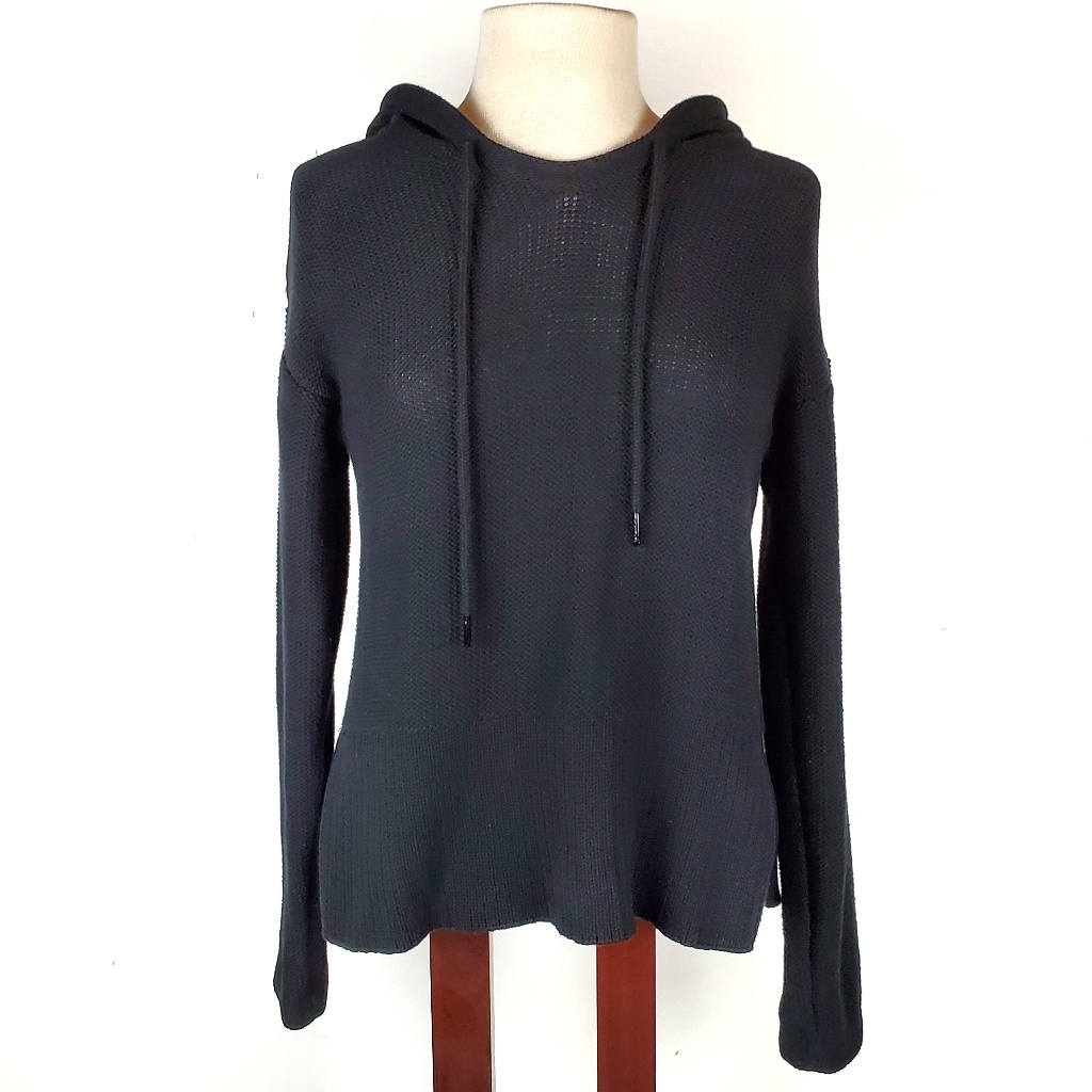 T Alexander Wang Hooded Knit Pullover Euc Xs